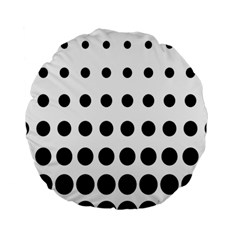 Halftone Pattern Dot Modern Retro Texture Circle Standard 15  Premium Round Cushions by artworkshop