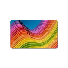  Rainbow Pattern Lines Magnet (name Card) by artworkshop