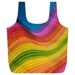  Rainbow Pattern Lines Full Print Recycle Bag (xxxl) by artworkshop