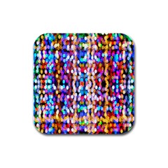 Abstract Background Blur Rubber Square Coaster (4 Pack) by artworkshop