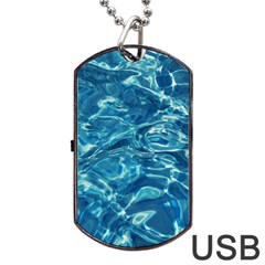 Surface Abstract Background Dog Tag USB Flash (One Side)