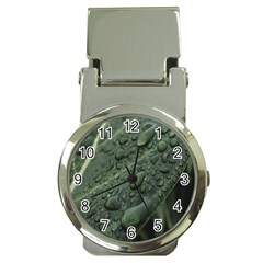 Leaves Water Drops Green  Money Clip Watches by artworkshop