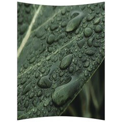 Leaves Water Drops Green  Back Support Cushion by artworkshop