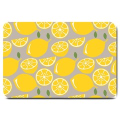 Lemon Wallpaper Large Doormat  by artworkshop