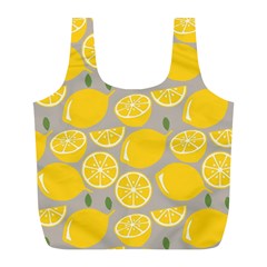 Lemon Wallpaper Full Print Recycle Bag (l) by artworkshop