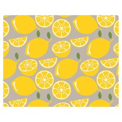 Lemon Wallpaper Double Sided Flano Blanket (medium)  by artworkshop