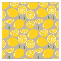 Lemon Wallpaper Square Satin Scarf (36  X 36 ) by artworkshop