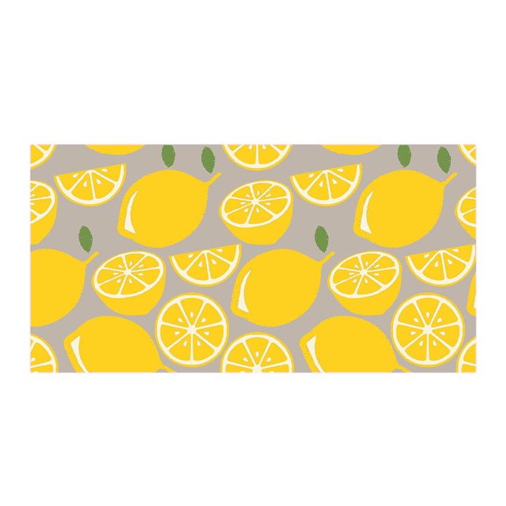 Lemon Wallpaper Satin Wrap 35  x 70 