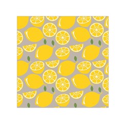 Lemon Wallpaper Square Satin Scarf (30  X 30 ) by artworkshop