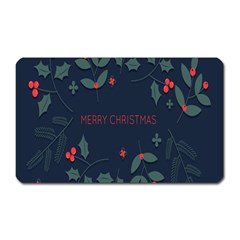 Merry Christmas Holiday Pattern  Magnet (rectangular)