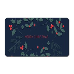 Merry Christmas Holiday Pattern  Magnet (rectangular) by artworkshop