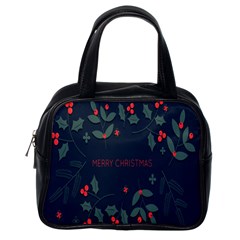 Merry Christmas Holiday Pattern  Classic Handbag (one Side) by artworkshop