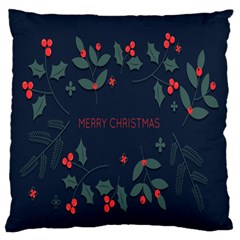 Merry Christmas Holiday Pattern  Standard Flano Cushion Case (one Side) by artworkshop