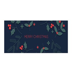 Merry Christmas Holiday Pattern  Satin Wrap 35  X 70  by artworkshop