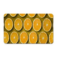 Orange Slices Cross Sections Pattern Magnet (rectangular)