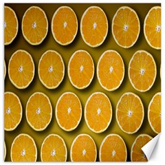 Orange Slices Cross Sections Pattern Canvas 16  X 16  by artworkshop