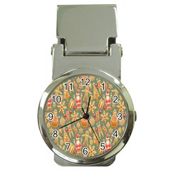 Pattern Seamless Gingerbread Christmas Decorative Money Clip Watches by artworkshop