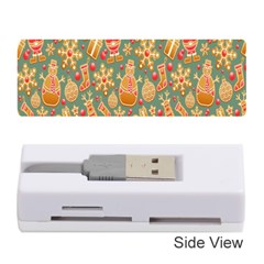 Pattern Seamless Gingerbread Christmas Decorative Memory Card Reader (stick)