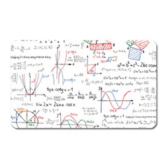 Math Formula Pattern Magnet (rectangular) by Wegoenart