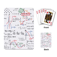 Math Formula Pattern Playing Cards Single Design (rectangle) by Wegoenart