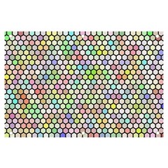 Honeycomb Art Pattern Design Background Banner And Sign 6  X 4  by Wegoenart