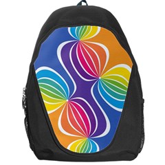 Illustration Abstract Background Pattern Rainbow Color Backpack Bag by Wegoenart