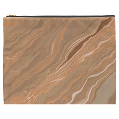 Abstract Marble Effect Earth Stone Texture Cosmetic Bag (xxxl) by Wegoenart