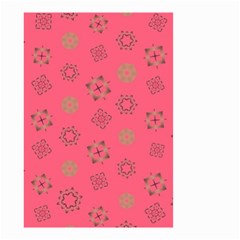 Pink Art Pattern Design Geometric Small Garden Flag (two Sides) by Wegoenart