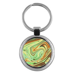 Art Background Abstract Pattern Texture Key Chain (round) by Wegoenart