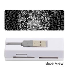 Black White Background Burnout Template Doodle Memory Card Reader (stick)