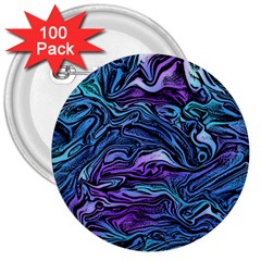 Illustration Abstract Waves Background Texture 3  Buttons (100 Pack)  by Wegoenart