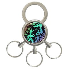 Illustrations Background Abstract Pattern Texture 3-ring Key Chain by Wegoenart