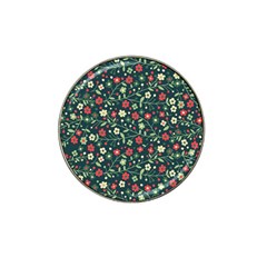 Flowering-branches-seamless-pattern Hat Clip Ball Marker (10 Pack)