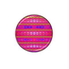 Pink Mirrors Hat Clip Ball Marker by Thespacecampers