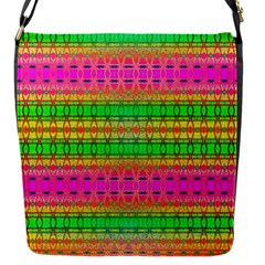 Peace And Love Flap Closure Messenger Bag (s) by Thespacecampers