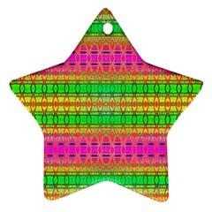 Peace And Love Star Ornament (two Sides) by Thespacecampers