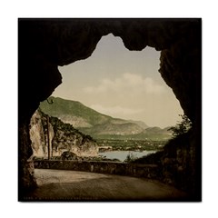 Ponale Road, Garda, Italy  Tile Coaster by ConteMonfrey