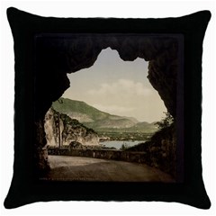 Ponale Road, Garda, Italy  Throw Pillow Case (black) by ConteMonfrey