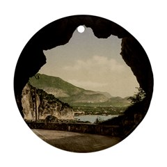 Ponale Road, Garda, Italy  Round Ornament (two Sides) by ConteMonfrey