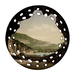 Ponale Road, Garda, Italy  Round Filigree Ornament (two Sides) by ConteMonfrey