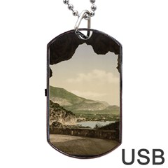 Ponale Road, Garda, Italy  Dog Tag Usb Flash (two Sides) by ConteMonfrey