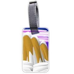 Europa Positive Thinking Mountain Luggage Tag (two Sides) by Wegoenart