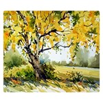 Landscape Painting Meadow Garden Double Sided Flano Blanket (Small)  50 x40  Blanket Front
