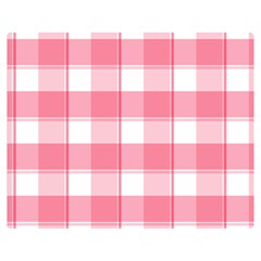 Pink And White Plaids Double Sided Flano Blanket (medium)  by ConteMonfrey