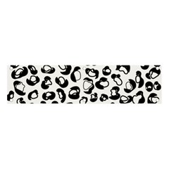 Black And White Leopard Print Jaguar Dots Banner And Sign 4  X 1  by ConteMonfrey