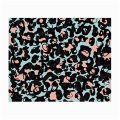 Blue And Pink Jaguar Dots Leopard Black And White Leopard Print Jaguar Dots Small Glasses Cloth by ConteMonfrey