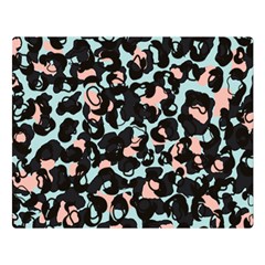 Blue And Pink Jaguar Dots Leopard Black And White Leopard Print Jaguar Dots Double Sided Flano Blanket (large)  by ConteMonfrey