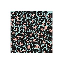 Blue And Pink Jaguar Dots Leopard Black And White Leopard Print Jaguar Dots Satin Bandana Scarf 22  X 22  by ConteMonfrey
