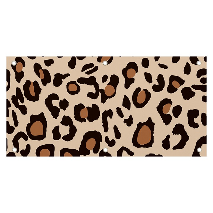 Leopard Jaguar Dots Banner and Sign 6  x 3 