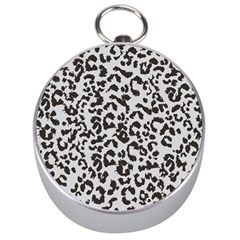 Grey And Black Jaguar Dots Silver Compasses by ConteMonfrey